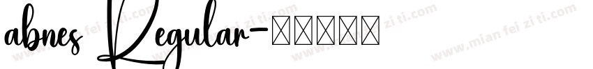 abnes Regular字体转换